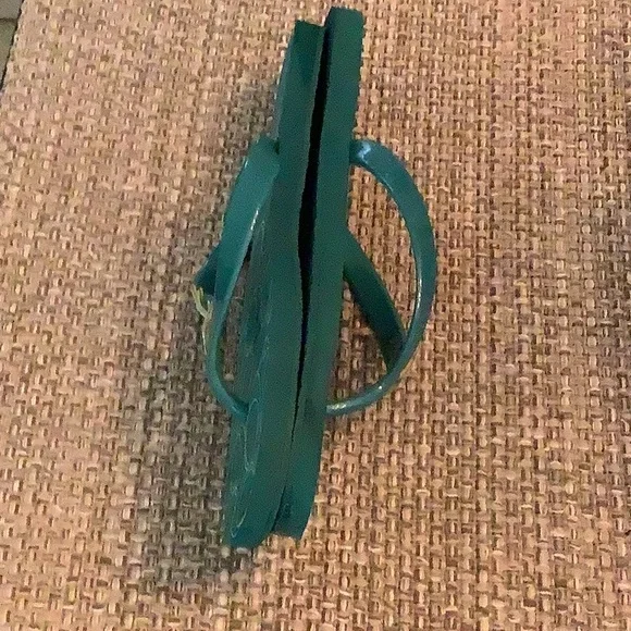 Coach Teal Flip Flops with Starfish Detail - Picture 4 of 8